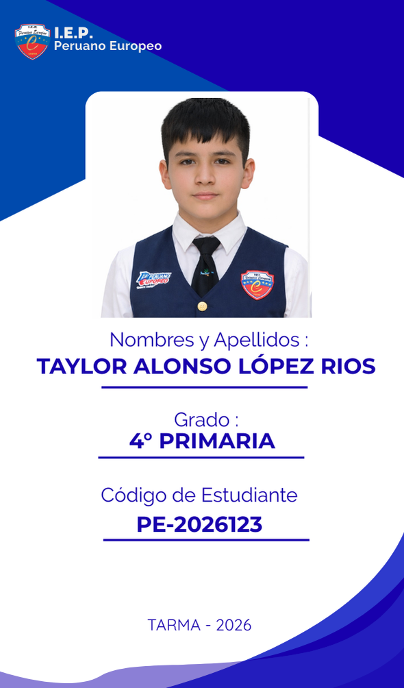 Ejemplo de Carnet Primaria