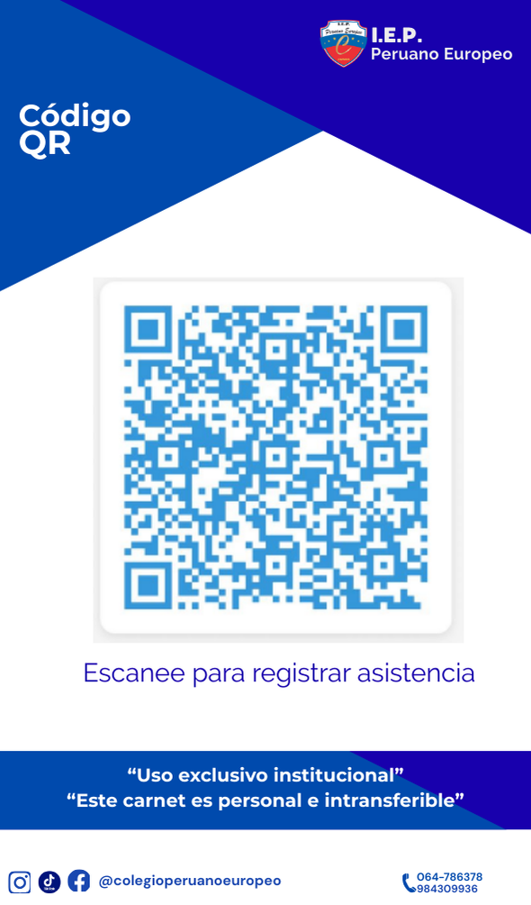 Ejemplo de Carnet Secundaria